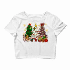 Cake Christmas Trees Crop Top