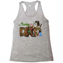 Christmas Army Dad Racerback Tank -Santa Clothing Shop pd.2526313989.45.25057655.s3.1 front grey ffffff none x0y0 144 800x800 1