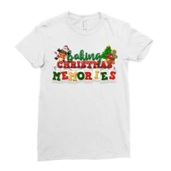 Baking Christmas Memories Ladies Fitted T-Shirt -Santa Clothing Shop pd.2526314870.36.25057644.s3.1 front white ffffff none x0y0 154 800x800 1