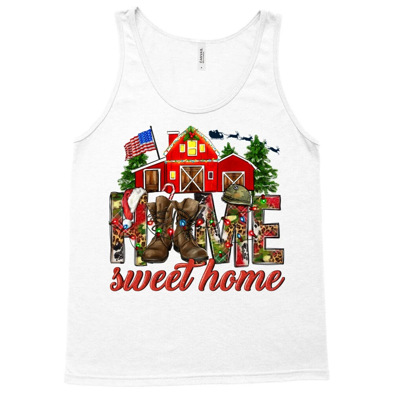 Army Christmas Home Sweet Home Tank Top 3 Army Christmas Home Sweet Home Tank Top - Image 3