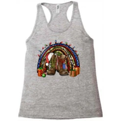 Army Christmas Rainbow Racerback Tank -Santa Clothing Shop pd.2526316138.45.25057641.s3.1 front grey ffffff none x0y0 144 800x800 1