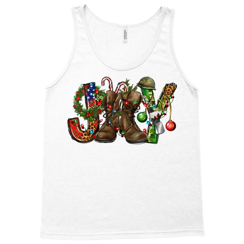 Army Christmas Joy Tank Top 3 Army Christmas Joy Tank Top - Image 3