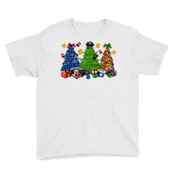 Police Christmas Trees Youth Tee -Santa Clothing Shop pd.2526354928.37.25087092.s3.1 front white ffffff none x0y0 129 800x800 1