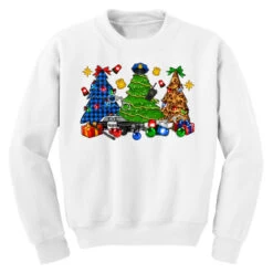 Police Christmas Trees Youth Sweatshirt -Santa Clothing Shop pd.2526354935.52.25087092.s3.1 front white ffffff none x0y0 169 800x800 1