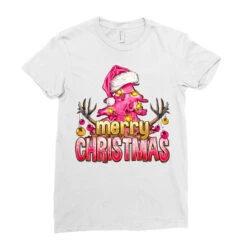 Pink Merry Christmas Ladies Fitted T-Shirt -Santa Clothing Shop pd.2526355035.36.25087096.s3.1 front white ffffff none x0y0 154 800x800 1
