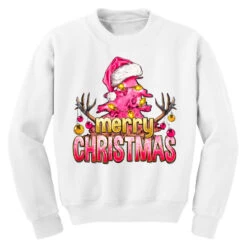 Pink Merry Christmas Youth Sweatshirt -Santa Clothing Shop pd.2526355063.52.25087096.s3.1 front white ffffff none x0y0 169 800x800 1