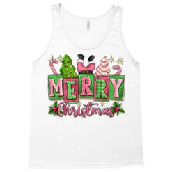 Pink Christmas Vibes Tank Top -Santa Clothing Shop pd.2526355152.30.25087089.s3.1 front white ffffff none x0y0 180 800x800 1