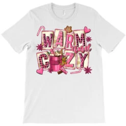 Pink Christmas Warm And Cozy With Hot Chocolate T-Shirt 7 Pink Christmas Warm And Cozy With Hot Chocolate T-Shirt -Santa Clothing Shop pd.2526355365.24.25087084.s3.1 front white ffffff none x0y0 180 800x800 1