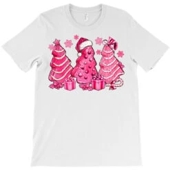 Pink Christmas Tree Cakes T-Shirt -Santa Clothing Shop pd.2526358314.24.25087079.s3.1 front white ffffff none x0y0 180 800x800 1
