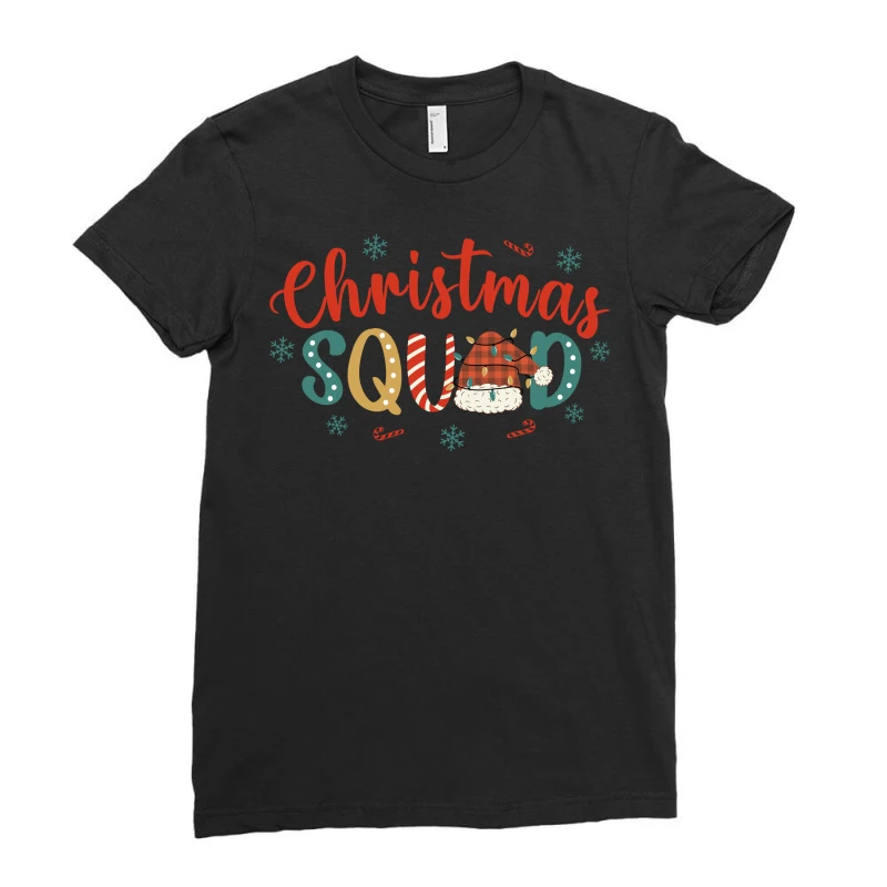 Christmas Squad Svg Ladies Fitted T-Shirt 3 Christmas Squad Svg Ladies Fitted T-Shirt - Image 3