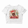 Merry Christmas Dog Crop Top