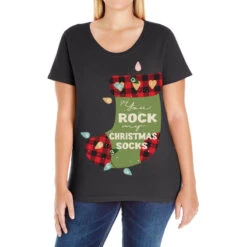 You Rock My Christmas Svg Ladies Curvy T-Shirt