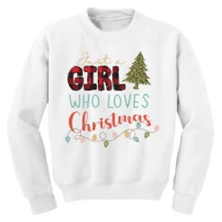 Just A Girl Who Loves Christmas Svg Youth Sweatshirt -Santa Clothing Shop pd.2526384358.52.25088380.s3.1 front white ffffff none x0y0 169 800x800 1