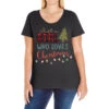 Just A Girl Who Loves Christmas Svg Ladies Curvy T-Shirt
