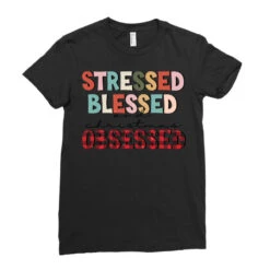 Stressed Blessed And Christmas Obsesse Ladies Fitted T-Shirt -Santa Clothing Shop pd.2526384588.36.25088381.s3.1 front black ffffff none x0y0 154 800x800 1