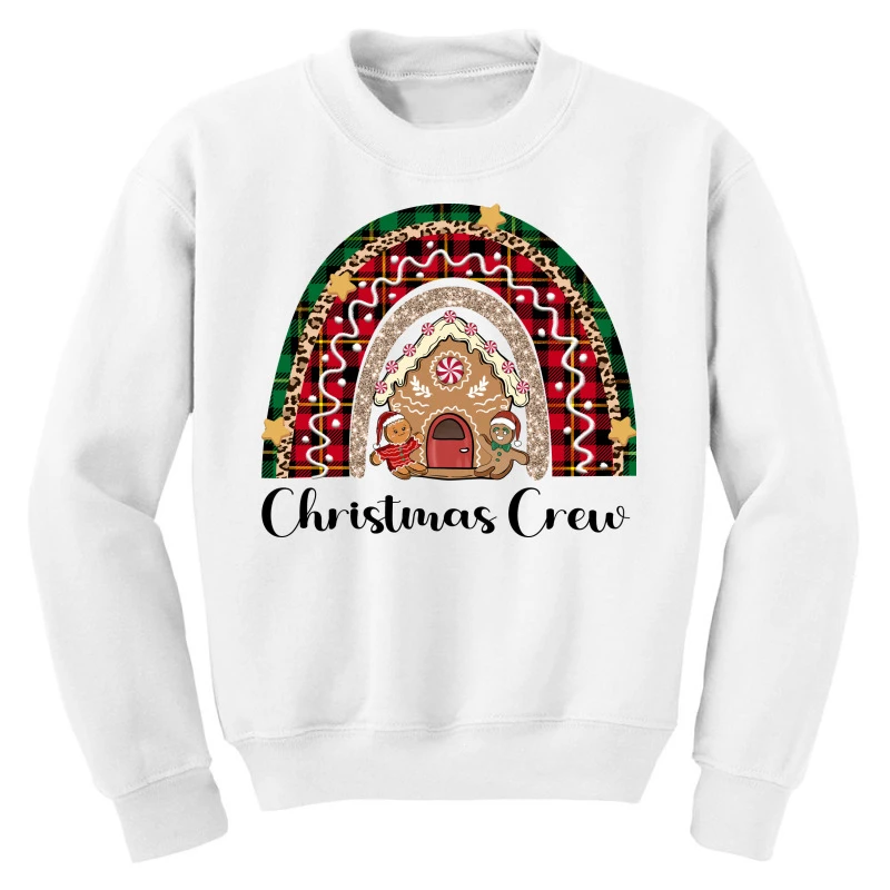 Christmas Crew Sublimation Youth Sweatshirt 3 Christmas Crew Sublimation Youth Sweatshirt - Image 3