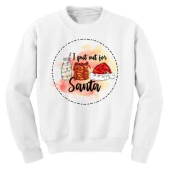 Santa Cookies Christmas Youth Sweatshirt 7 Santa Cookies Christmas Youth Sweatshirt -Santa Clothing Shop pd.2526392516.52.25089235.s3.1 front white ffffff none x0y0 169 800x800 1