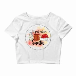 Santa Cookies Christmas Crop Top