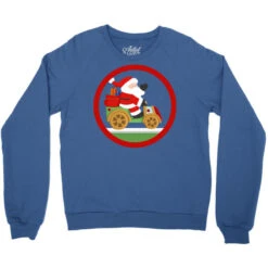 Christmas Santa Claus Gifts Crewneck Sweatshirt -Santa Clothing Shop pd.2526392614.32.25089236.s3.1 front royal blue ffffff none x0y0 124 800x800 1