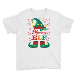 Elf Mommy Elf Christmas Youth Tee 7 Elf Mommy Elf Christmas Youth Tee -Santa Clothing Shop pd.2526392767.37.25089237.s3.1 front white ffffff none x7y0 115 800x800 1