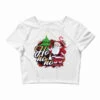 Christmas Santa Claus Decoration Crop Top