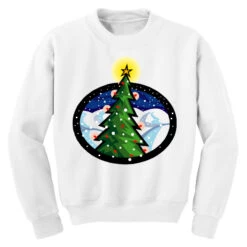 Christmas Tree Youth Sweatshirt -Santa Clothing Shop pd.2526394456.52.25089251.s3.1 front white ffffff none x0y0 169 800x800 1