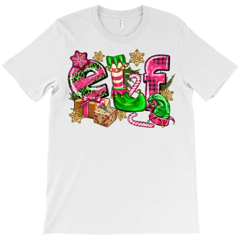Pink Christmas Elf T-Shirt 3 Pink Christmas Elf T-Shirt - Image 3