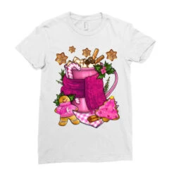 Pink Christmas Coffee Drink Ladies Fitted T-Shirt 7 Pink Christmas Coffee Drink Ladies Fitted T-Shirt -Santa Clothing Shop pd.2526425185.36.25087067.s3.1 front white ffffff none x0y0 154 800x800 1