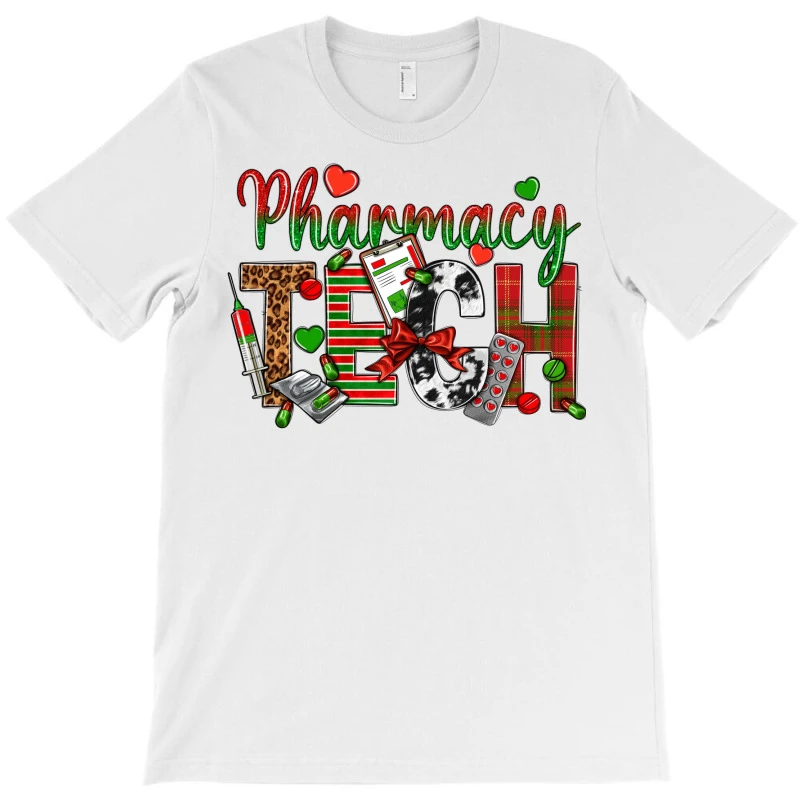 Pharmacy Tech Christmas T-Shirt 3 Pharmacy Tech Christmas T-Shirt - Image 3