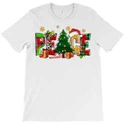 Peace Christmas T-Shirt -Santa Clothing Shop pd.2526429091.24.25087053.s3.1 front white ffffff none x0y0 180 800x800 1
