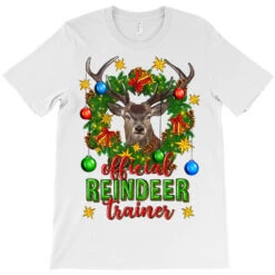 Official Reindeer Trainer Christmas T-Shirt -Santa Clothing Shop pd.2526429472.24.25087047.s3.1 front white ffffff none x2y0 176 800x800 1
