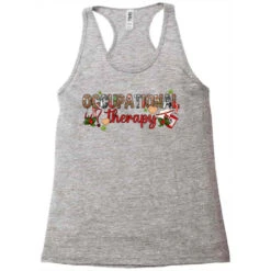 Occupational Therapy Christmas Racerback Tank -Santa Clothing Shop pd.2526430951.45.25087042.s3.1 front grey ffffff none x0y0 144 800x800 1