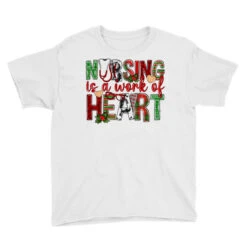 Nursing Is A Work Of Heart Christmas Youth Tee -Santa Clothing Shop pd.2526431988.37.25087033.s3.1 front white ffffff none x0y0 129 800x800 1