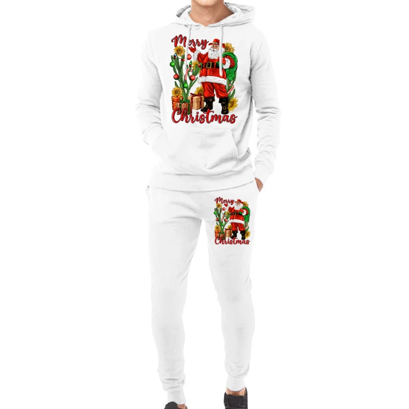 Merry Christmas With Santa Hoodie & Jogger Set 1 Merry Christmas With Santa Hoodie & Jogger Set