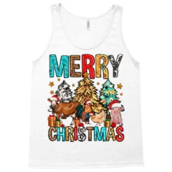Merry Christmas Trees Farm Animals Tank Top -Santa Clothing Shop pd.2526444116.30.25087008.s3.1 front white ffffff none x0y0 180 800x800 1