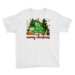 Merry Christmas School Bus Christmas Trees Youth Tee 7 Merry Christmas School Bus Christmas Trees Youth Tee -Santa Clothing Shop pd.2526445308.37.25086998.s3.1 front white ffffff none x0y0 129 800x800 1