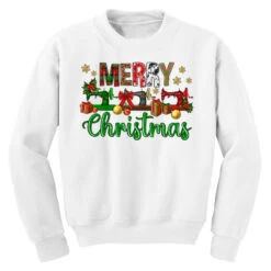 Merry Christmas Sewing Machine Youth Sweatshirt -Santa Clothing Shop pd.2526445573.52.25086996.s3.1 front white ffffff none x0y0 169 800x800 1