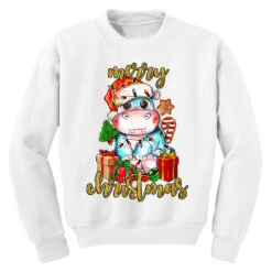 Merry Christmas Hippopotamus Youth Sweatshirt -Santa Clothing Shop pd.2526446466.52.25086988.s3.1 front white ffffff none x9y0 151 800x800 1