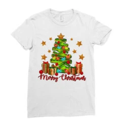 Merry Christmas Crocin' Tree Ladies Fitted T-Shirt -Santa Clothing Shop pd.2526448625.36.25086983.s3.1 front white ffffff none x0y0 154 800x800 1