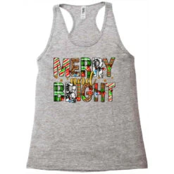 Merry And Bright Christmas Racerback Tank -Santa Clothing Shop pd.2526454282.45.25086978.s3.1 front grey ffffff none x0y0 144 800x800 1