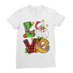 Love Christmas Ladies Fitted T-Shirt -Santa Clothing Shop pd.2526460150.36.25086970.s3.1 front white ffffff none x4.5y0 145 800x800 1