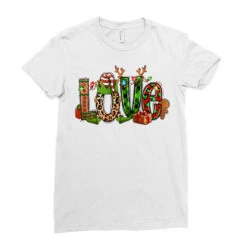 Love Christmas Elf Ladies Fitted T-Shirt -Santa Clothing Shop pd.2526460405.36.25086969.s3.1 front white ffffff none x0y0 154 800x800 1
