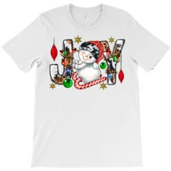 Christmas Joy With Snowman T-Shirt -Santa Clothing Shop pd.2526463274.24.25086877.s3.1 front white ffffff none x0y0 180 800x800 1