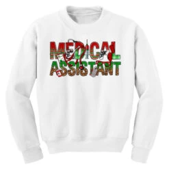 Medical Assistant Christmas Youth Sweatshirt -Santa Clothing Shop pd.2526522202.52.25091854.s3.1 front white ffffff none x0y0 169 800x800 1