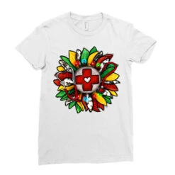 Christmas Nurse Sunflower Ladies Fitted T-Shirt -Santa Clothing Shop pd.2526556900.36.25093377.s3.1 front white ffffff none x0y0 154 800x800 1