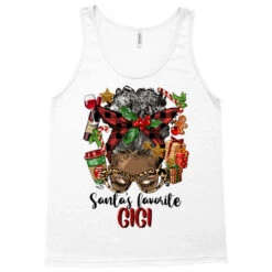 Afro Messy Bun Christmas Gigi Tank Top -Santa Clothing Shop pd.2526568174.30.25086781.s3.1 front white ffffff none x12y0 156 800x800 1