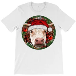 Hereford Cow Christmas T-Shirt 7 Hereford Cow Christmas T-Shirt -Santa Clothing Shop pd.2526590127.24.25093931.s3.1 front white ffffff none x0y0 180 800x800 1