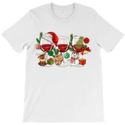 Christmas Wine Glasses T-Shirt -Santa Clothing Shop pd.2526593853.24.25093864.s3.1 front white ffffff none x0y20 180 800x800 1