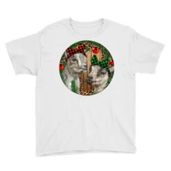 Baby Goats Christmas Youth Tee -Santa Clothing Shop pd.2526594311.37.25093970.s3.1 front white ffffff none x0y0 129 800x800 1