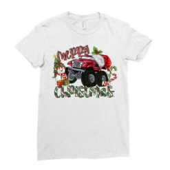 Merry Christmas Monster Truck Ladies Fitted T-Shirt 7 Merry Christmas Monster Truck Ladies Fitted T-Shirt -Santa Clothing Shop pd.2526595060.36.25093862.s3.1 front white ffffff none x0y0 154 800x800 1